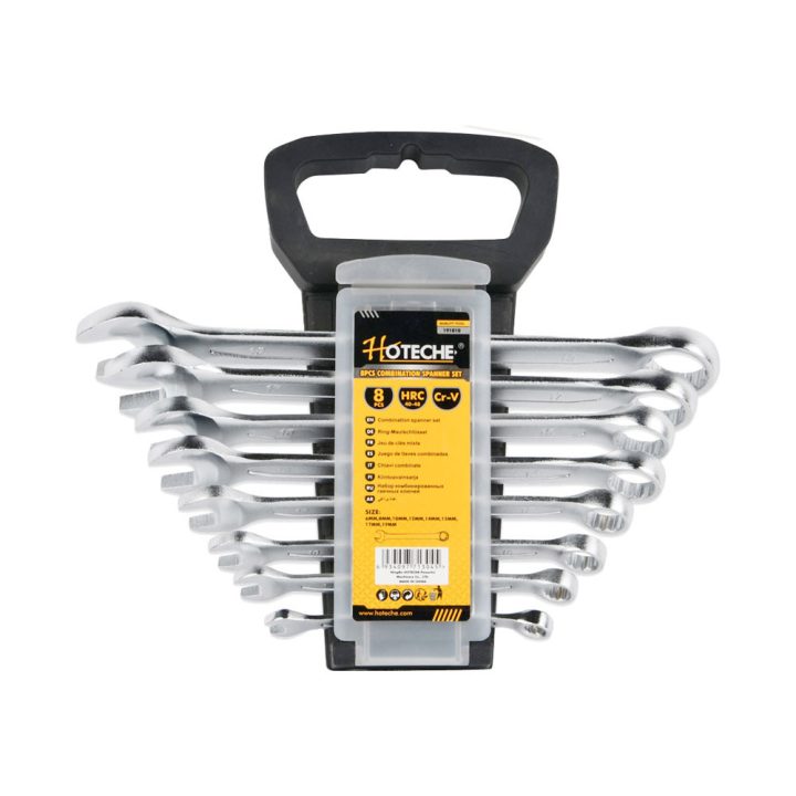 Csillagvilláskulcs készlet 8 részes 6-19mm tokban Crv. Hoteche