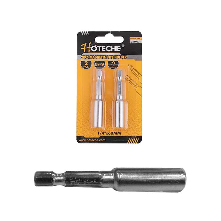 Bithegy befogó szár 60mm 1/4" 2db mágneses Crv. Hoteche