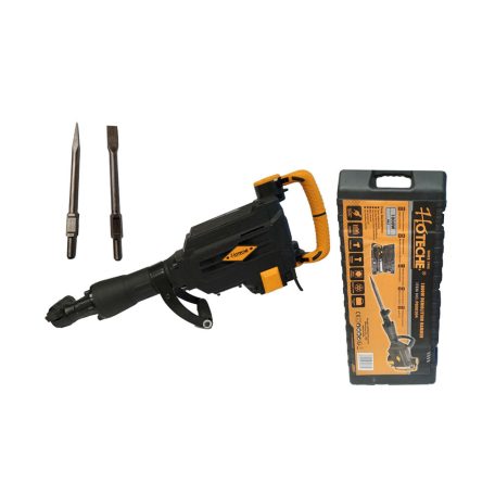   Bontókalapács tartozékokkal 1800W 46J, SDS Hex 30-as tokmány, kofferben, Hoteche